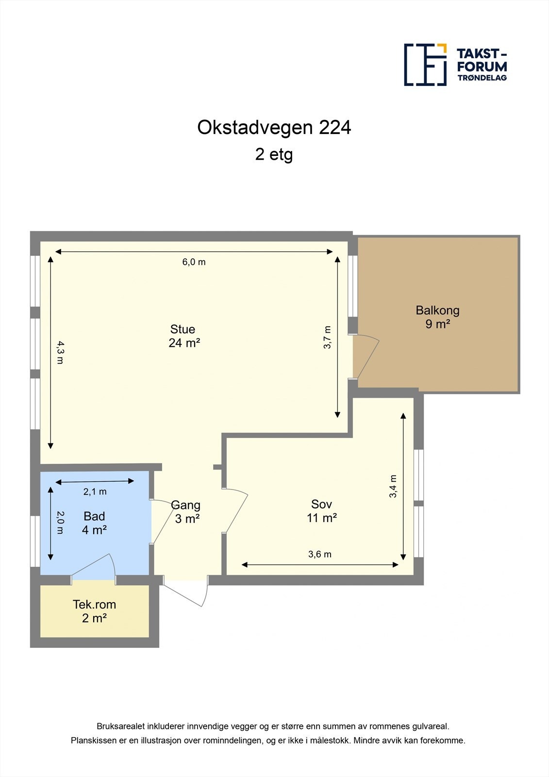 Plantegning 2. etasje. Galleribilde