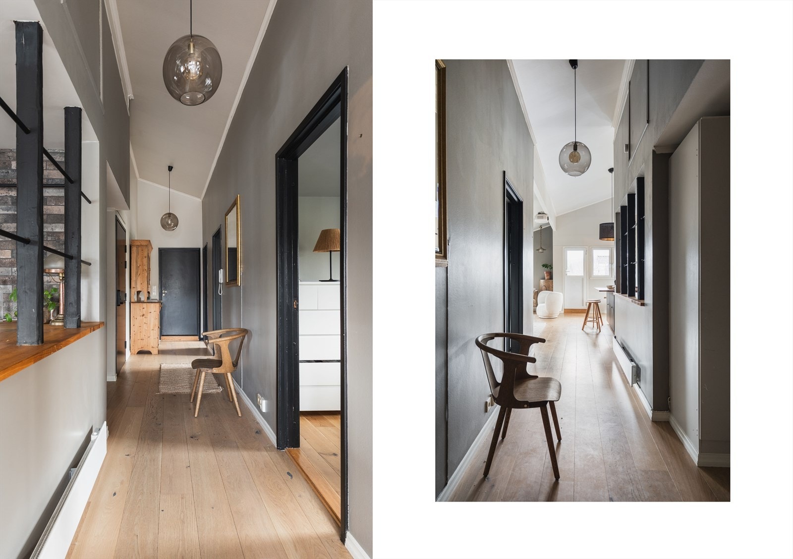 Entrè som tar deg godt imot - I tillegg er det en ikke avbildet grovgarderobe/trapperom før man kommer inn i boligen. Galleribilde