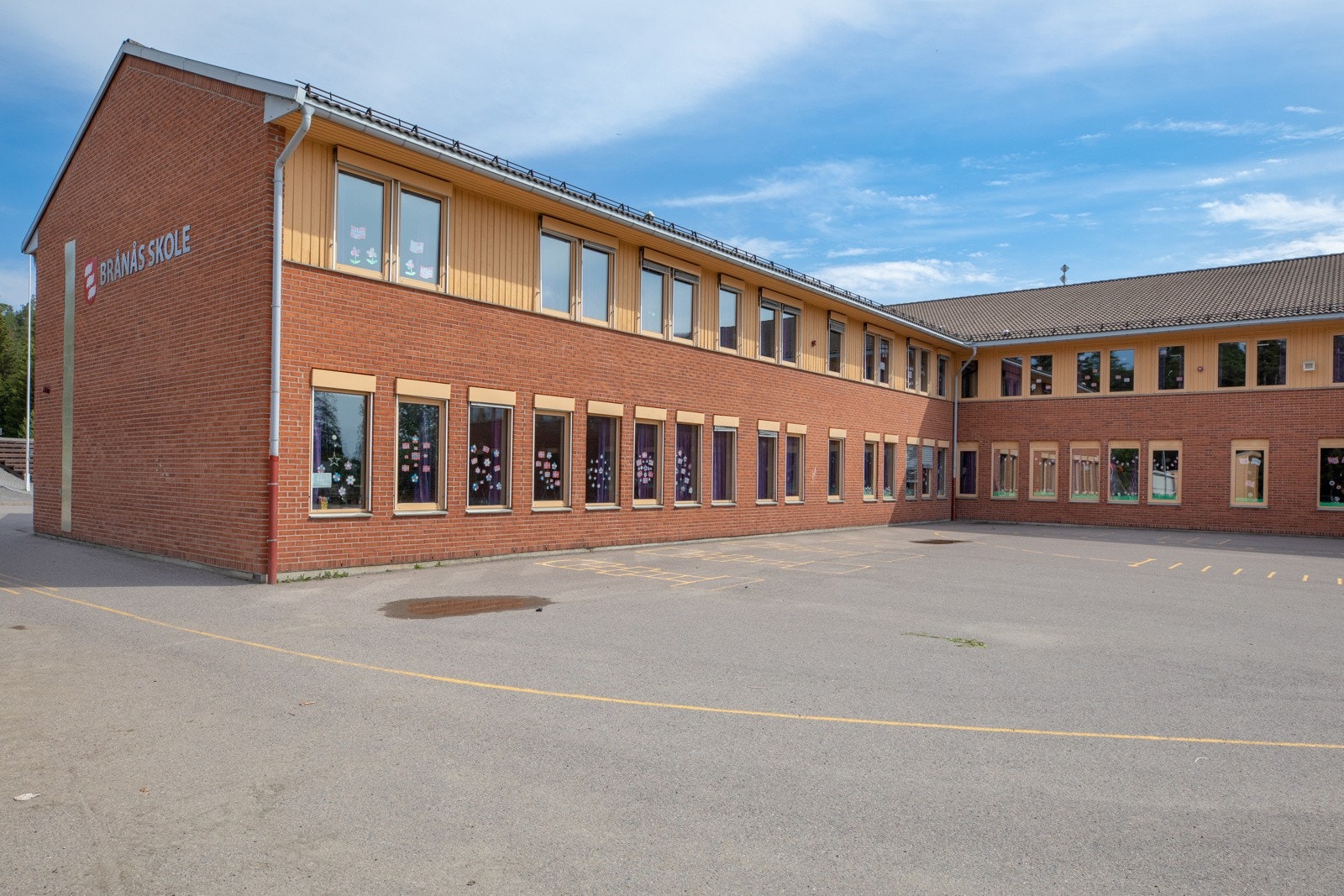 Kort vei til Brånås skole. Galleribilde
