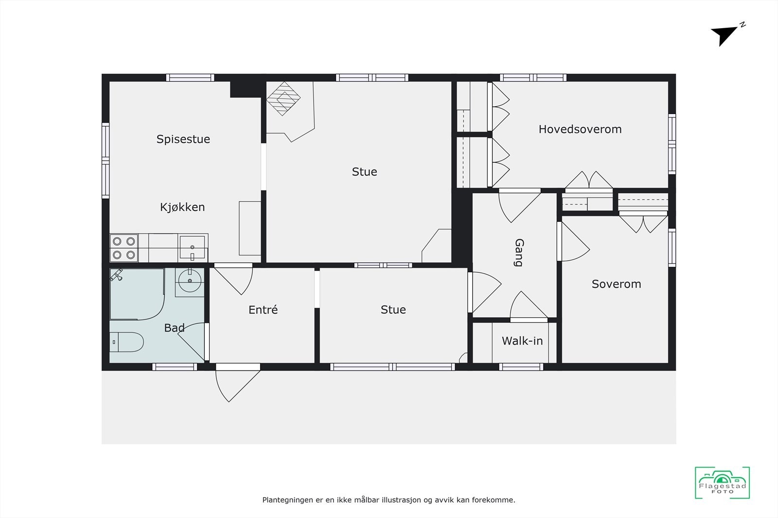 Plantegning Galleribilde