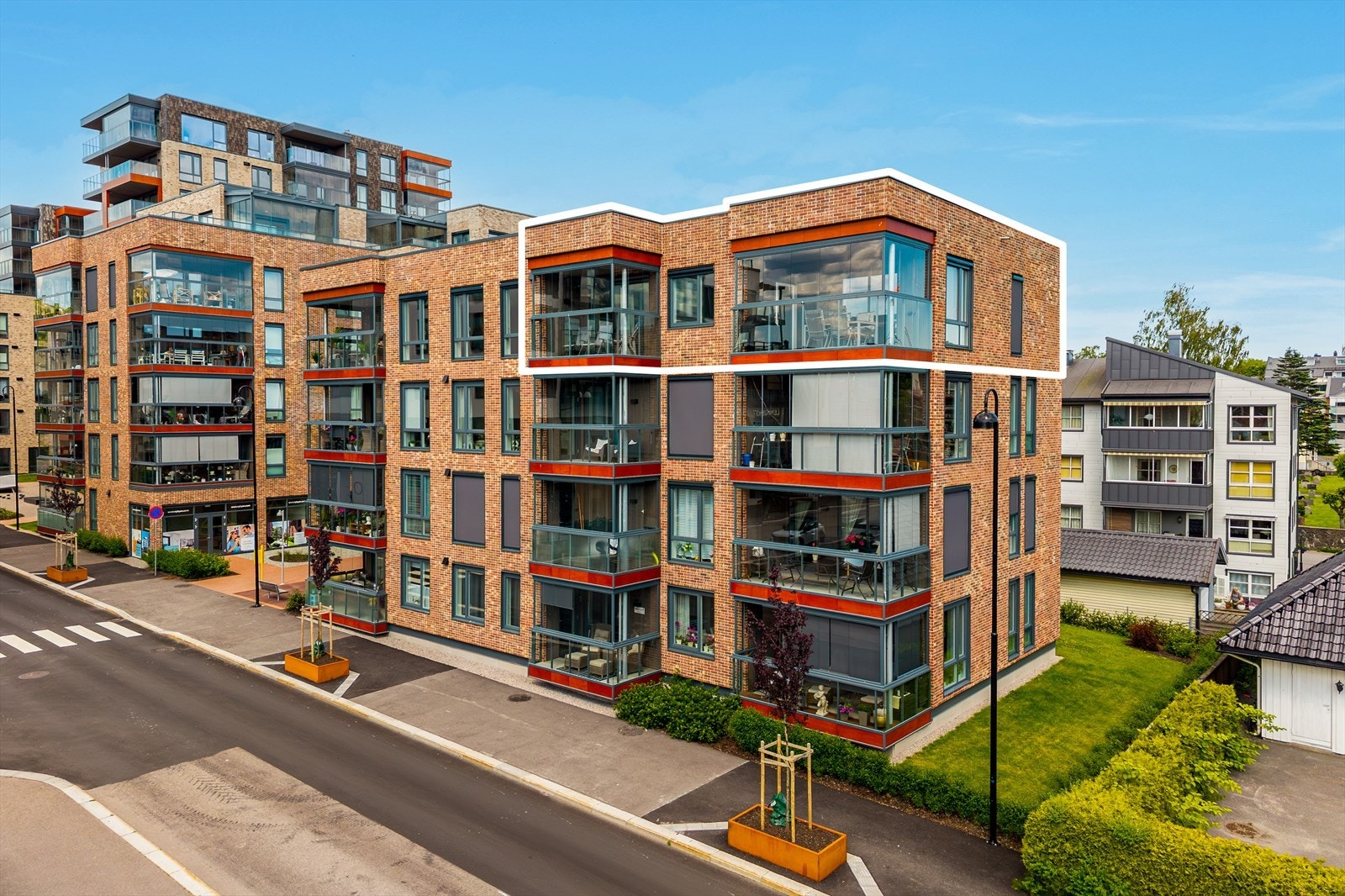 Flotte og vedlikeholdsvennlige fasader. Galleribilde