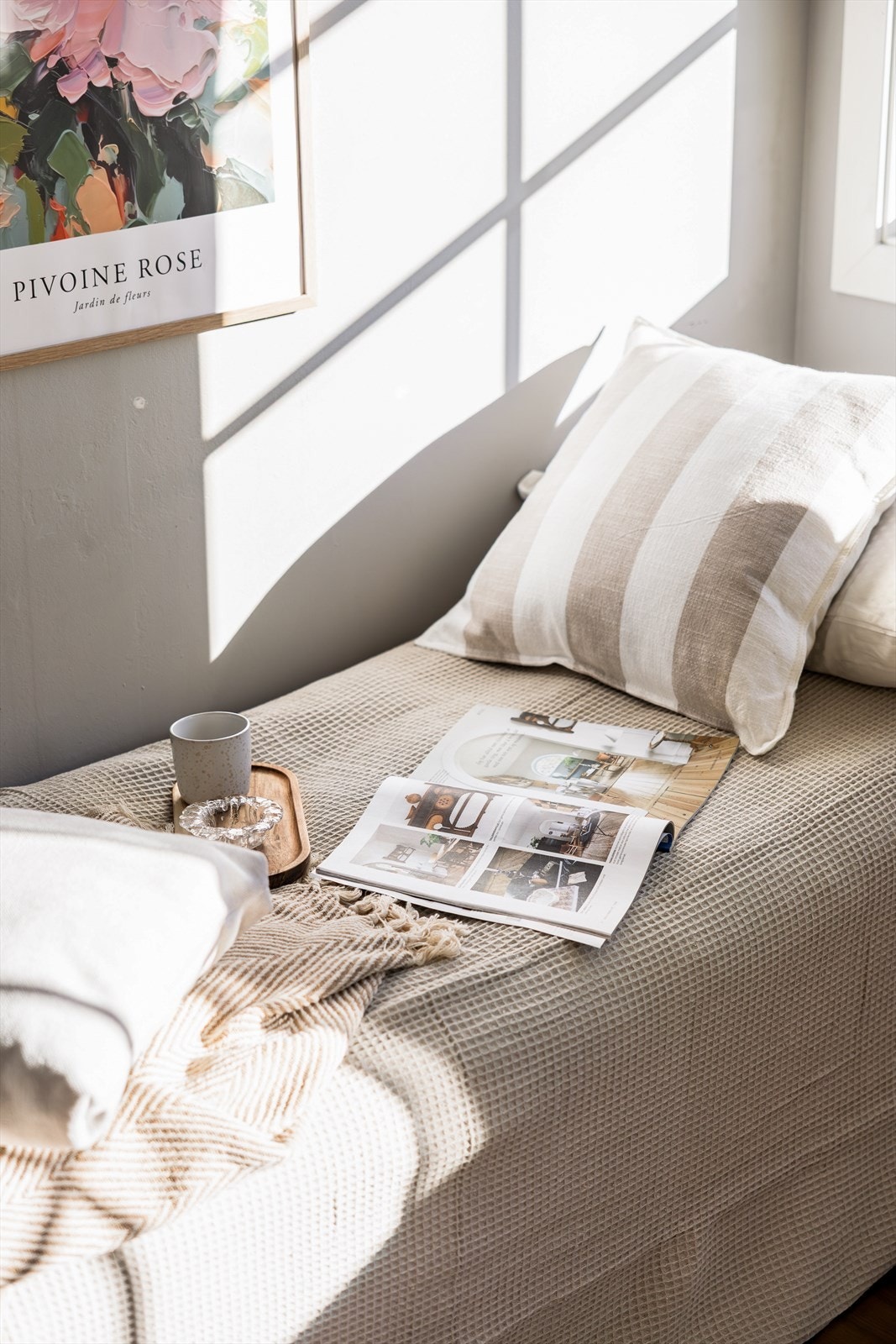 Lyst og innbydende soverom med avslappende atmosfære. Galleribilde