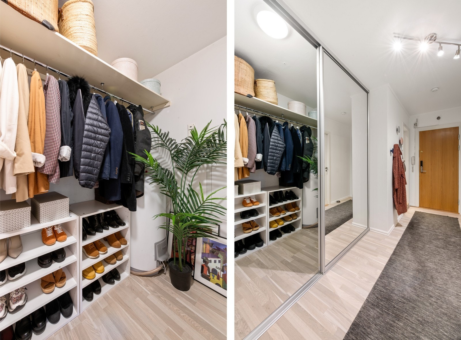 Godt med oppbevaringsplass i entré Galleribilde