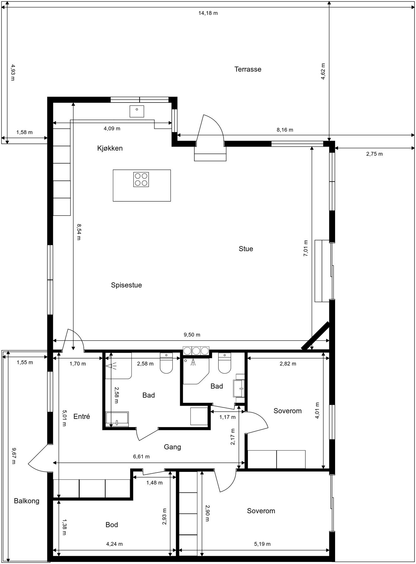 Plantegning Galleribilde
