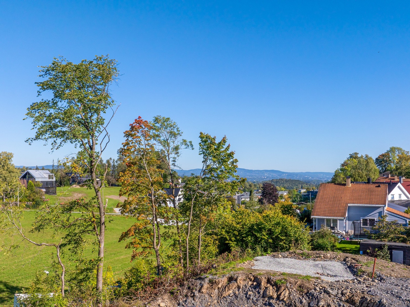 Utsikt innover mot Oslo og Holmenkollen. Galleribilde