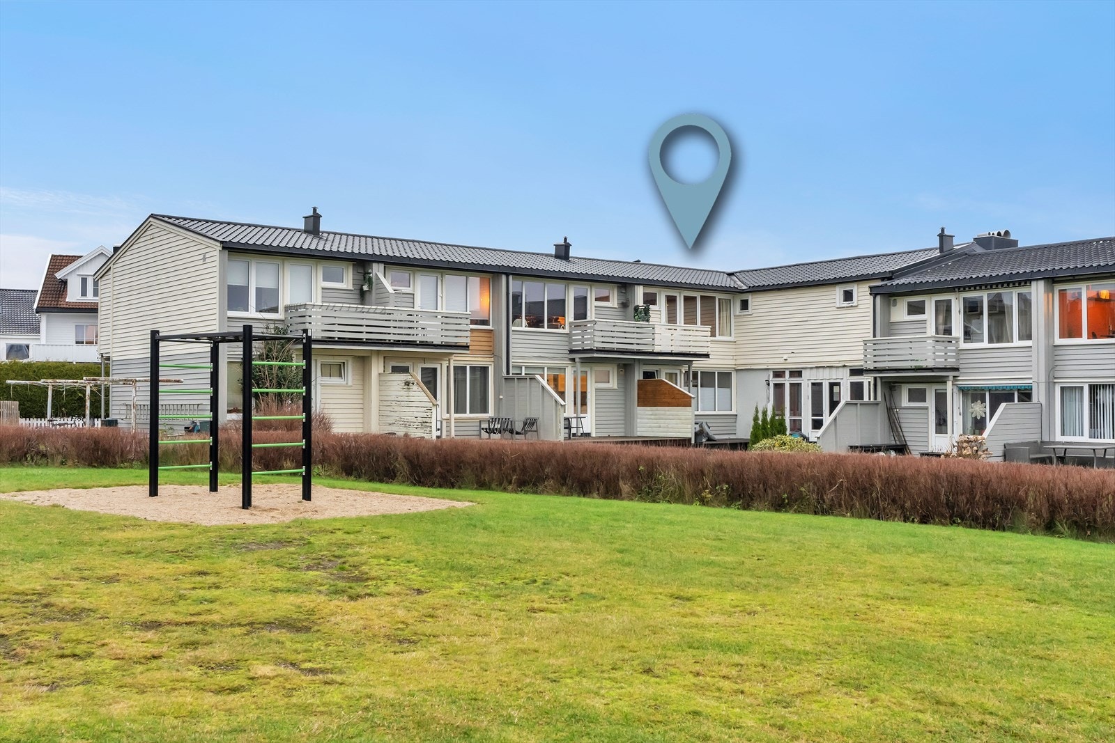 Leiligheten ligger skjermet til i 2. etasje Galleribilde