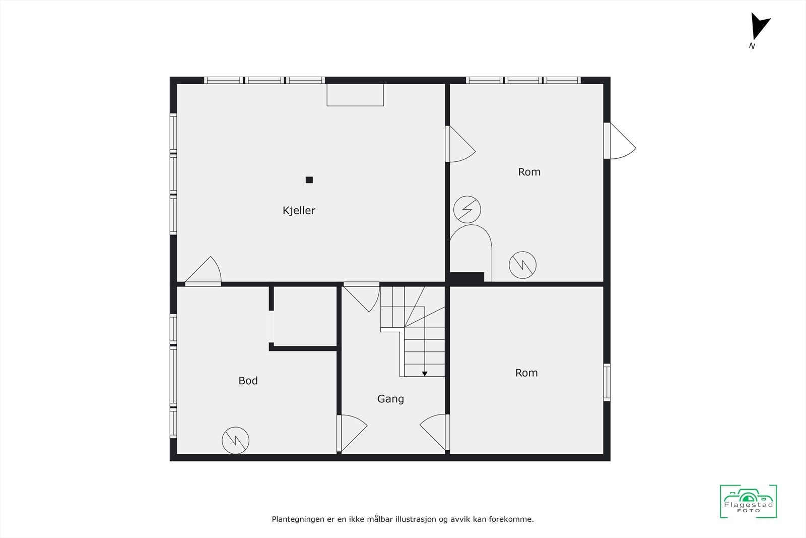 Plantegning kjeller Galleribilde