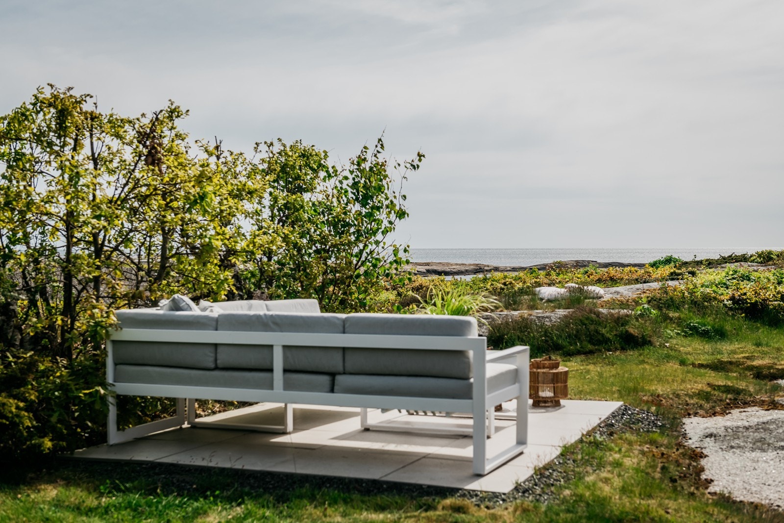 Fin uteplass ved hytten Galleribilde