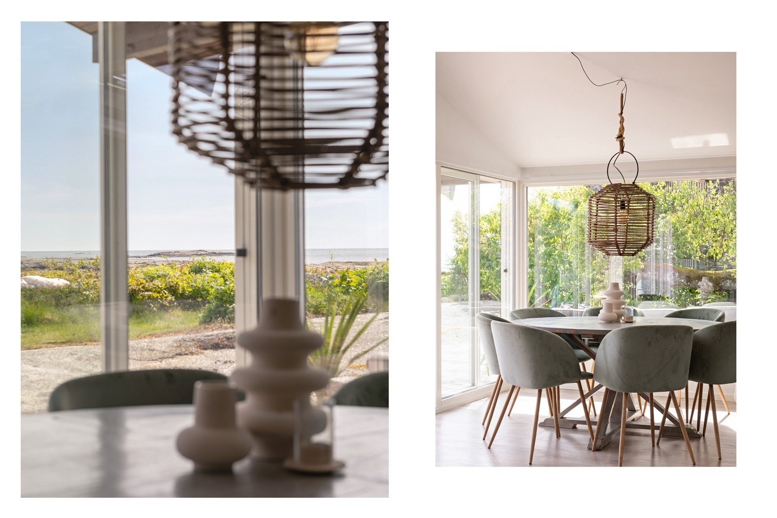 Flott utsikt fra spisestue Galleribilde