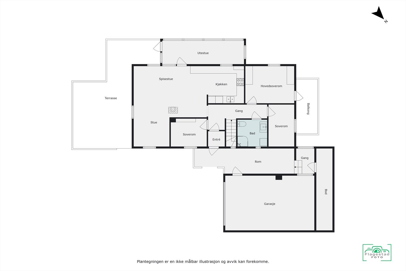 Plantegning Galleribilde