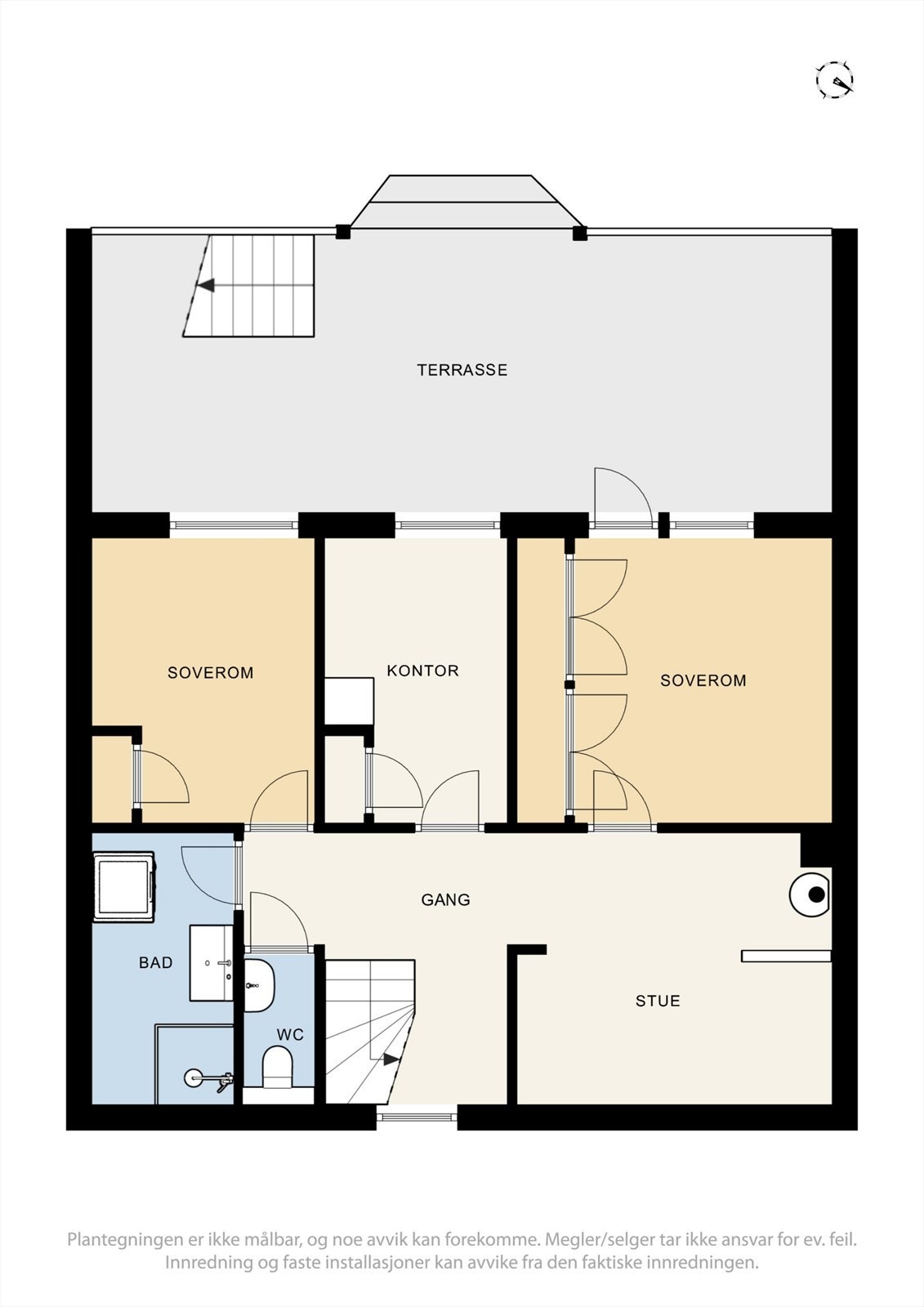 Plantegning underetasje Galleribilde
