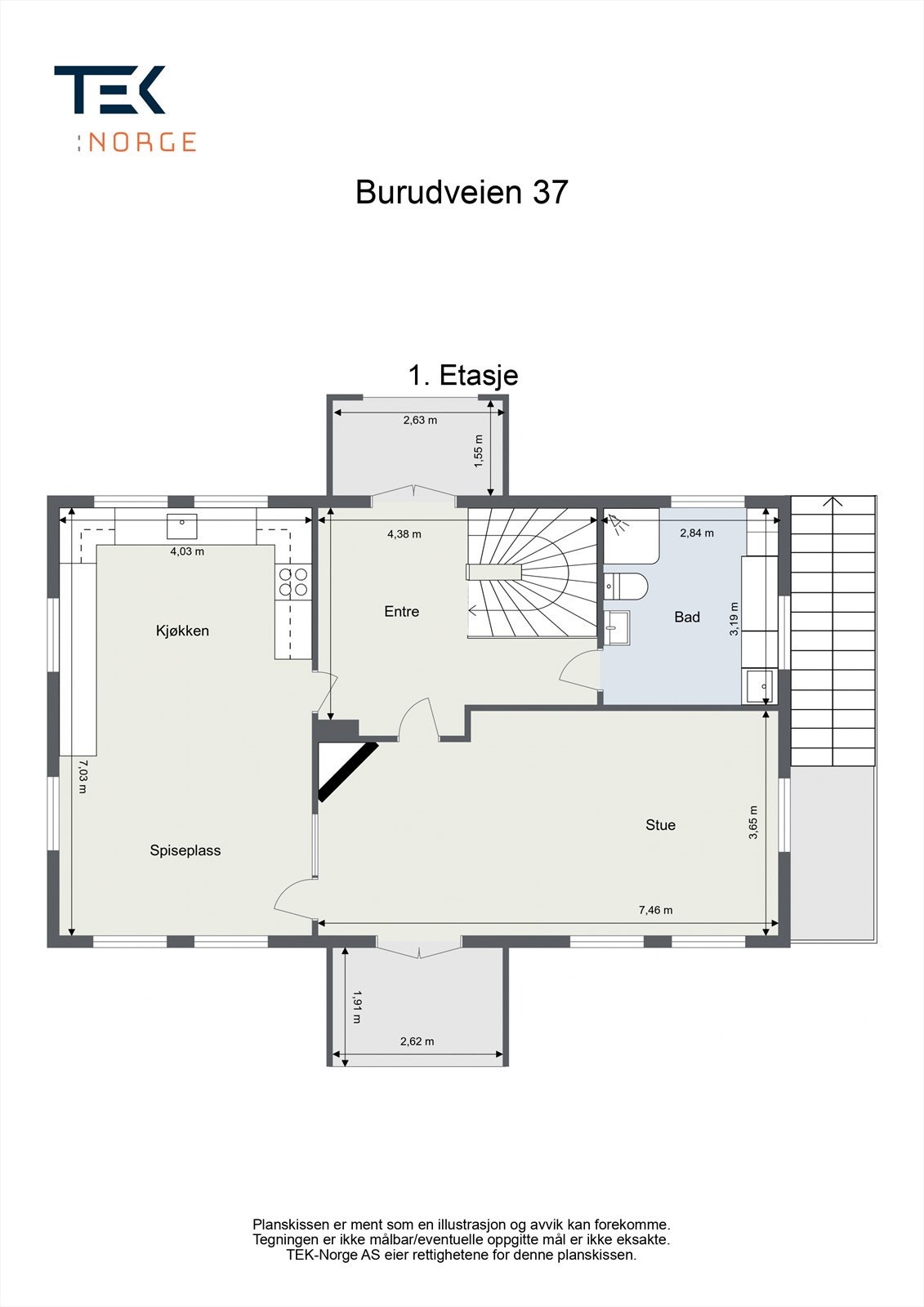 Plantegning - 1. Etasje Galleribilde