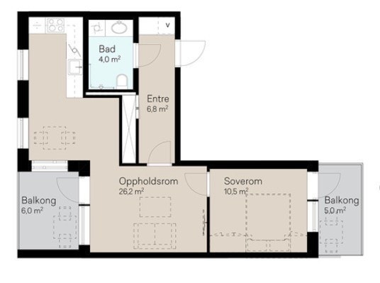 Planløsning. Galleribilde