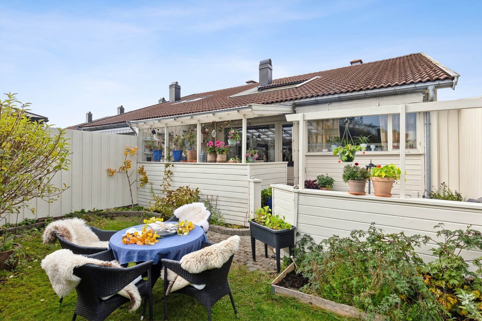 To flotte, usjenerte terrasser og en solrik takterrasse gir deg perfekte uteplasser for avslapning og hyggelige stunder. Galleribilde