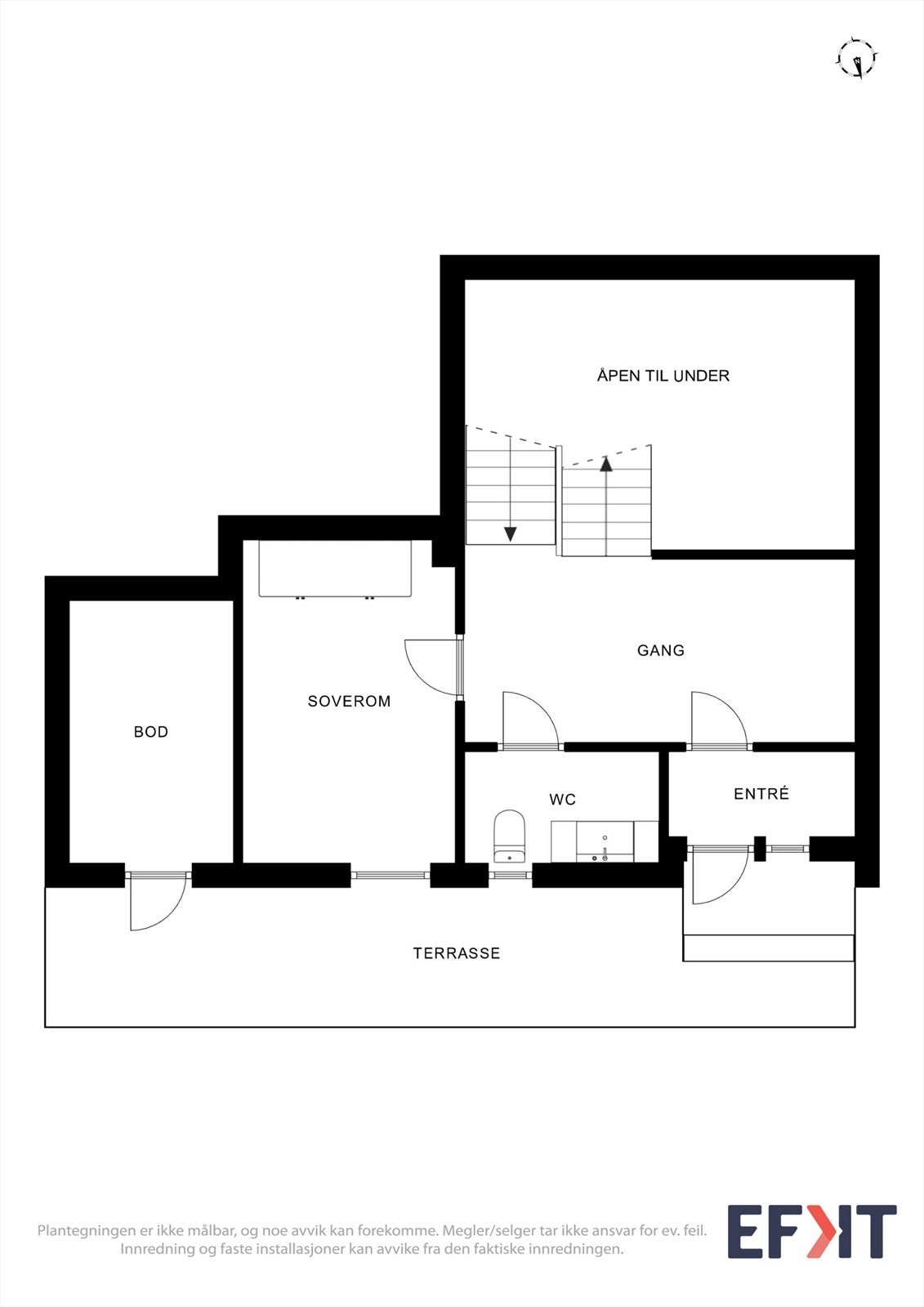 Plantegning 1 etasje. Galleribilde