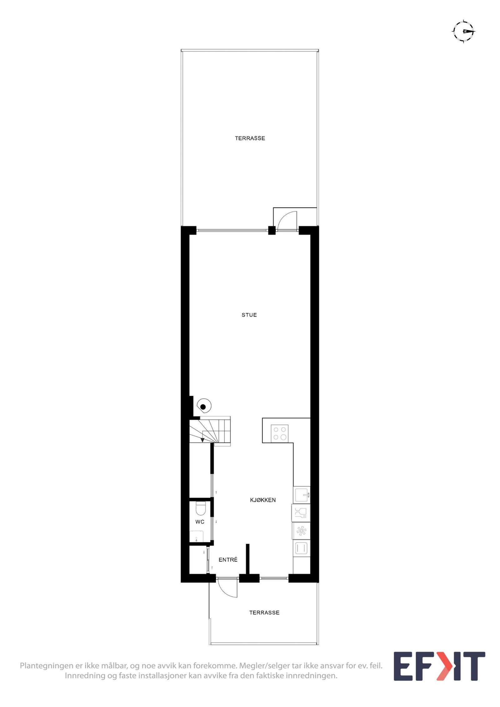 Plantegning 1 etasje Galleribilde