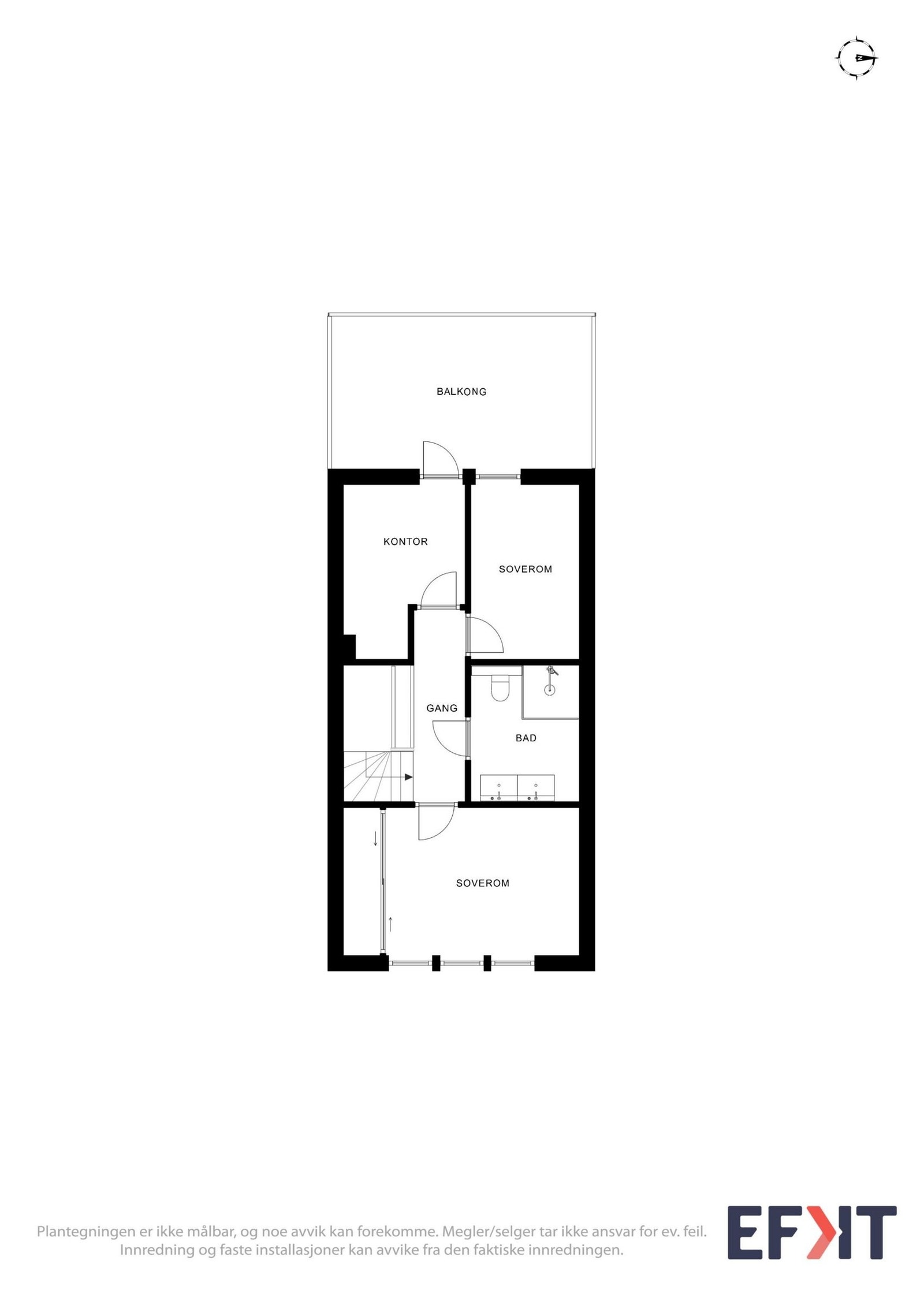 Plantegning 2 etasje Galleribilde