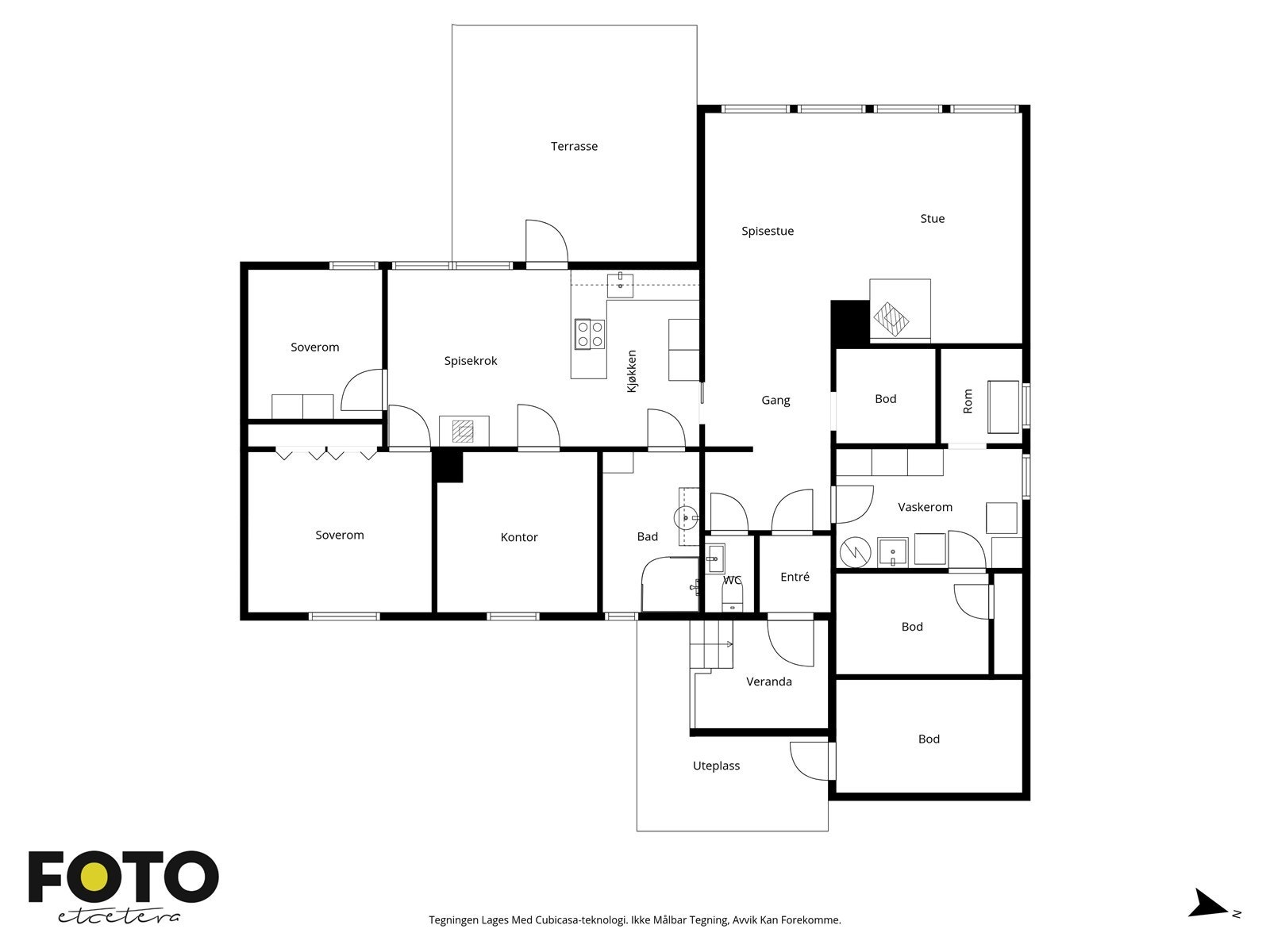 Veiledende plantegninger. Ikke målbar. Galleribilde