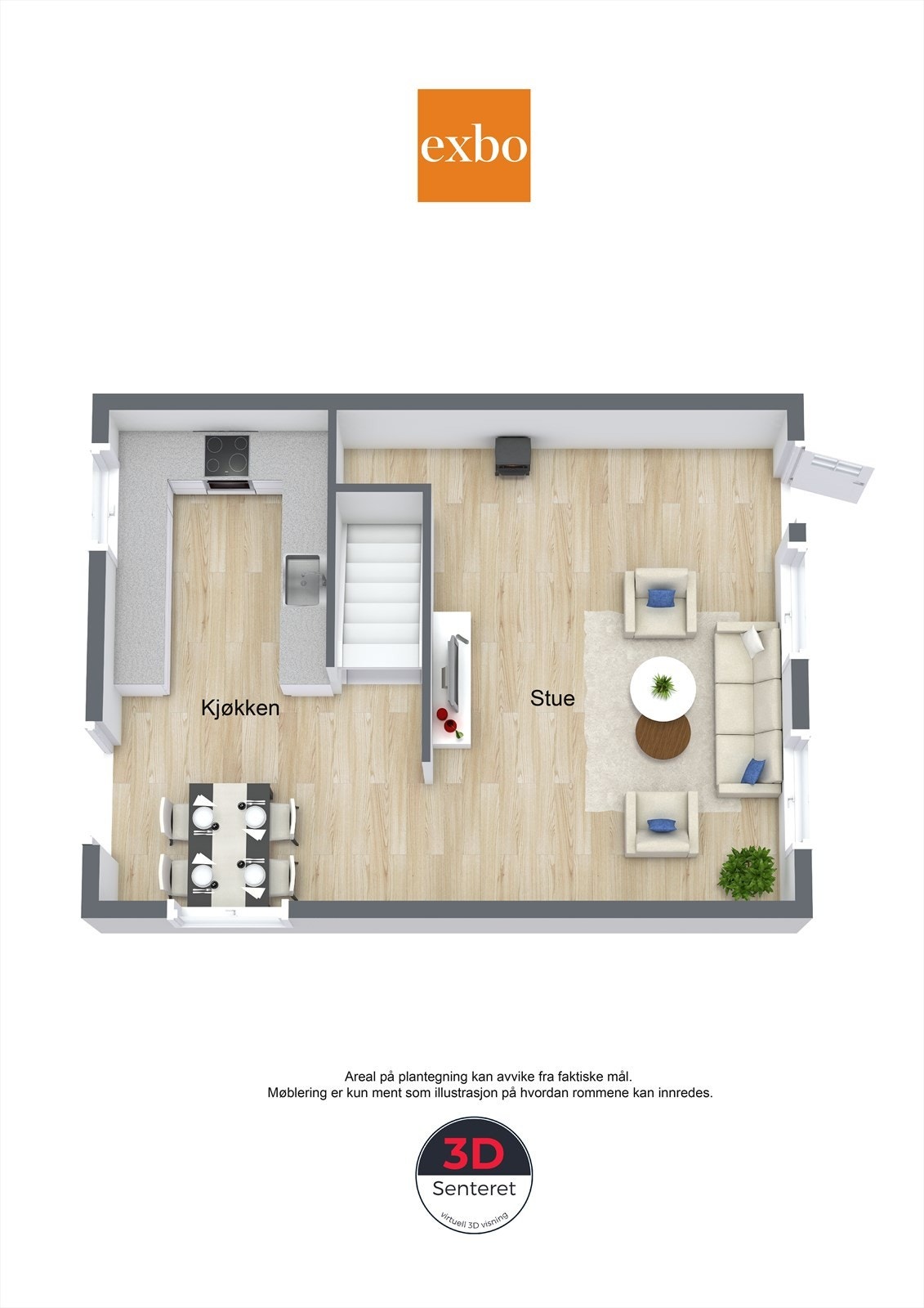 Plantegning 1.etasje Galleribilde