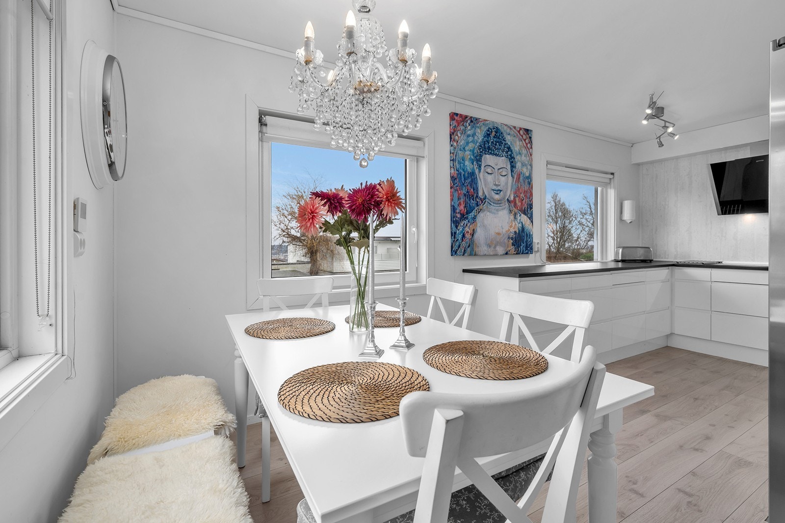 Hyggelig spisebord Galleribilde