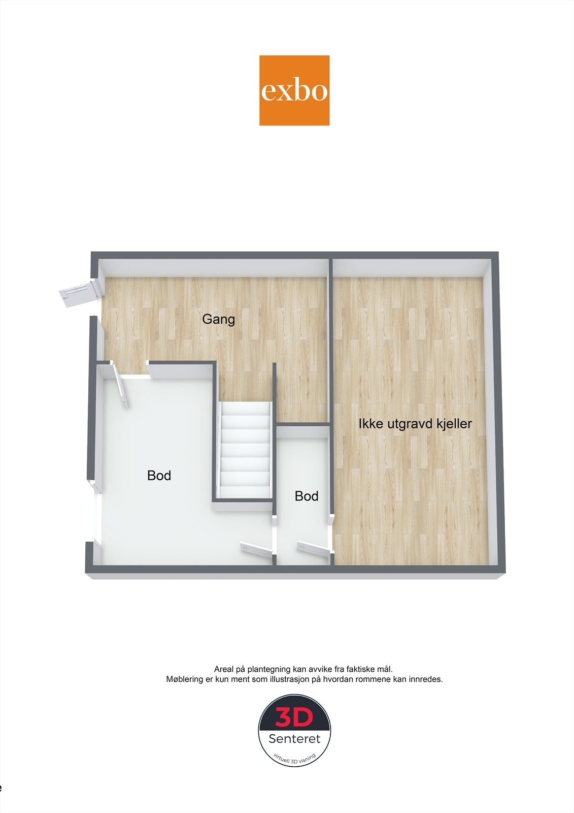 Plantegning underetasje Galleribilde