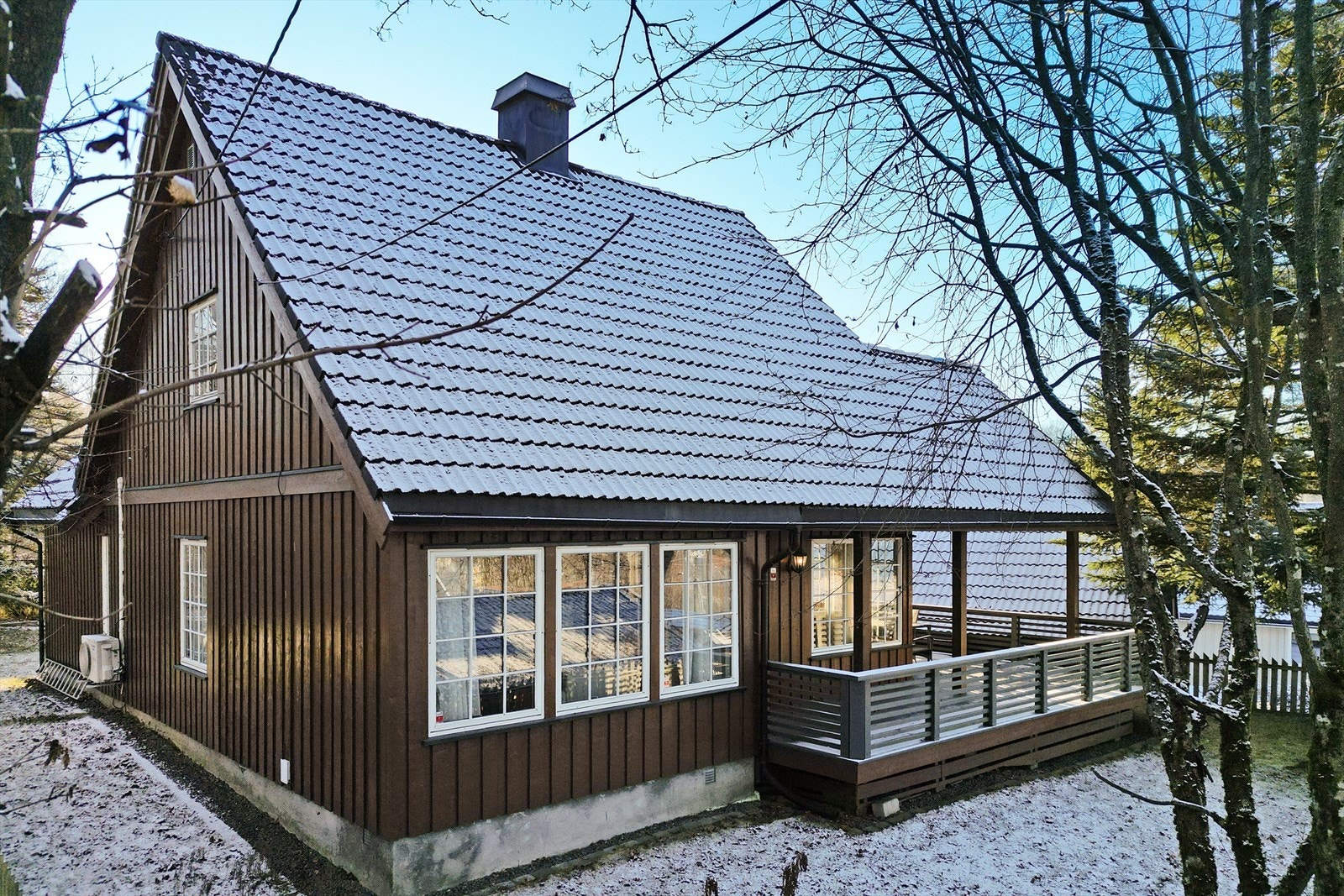 Fasade enebolig. Galleribilde