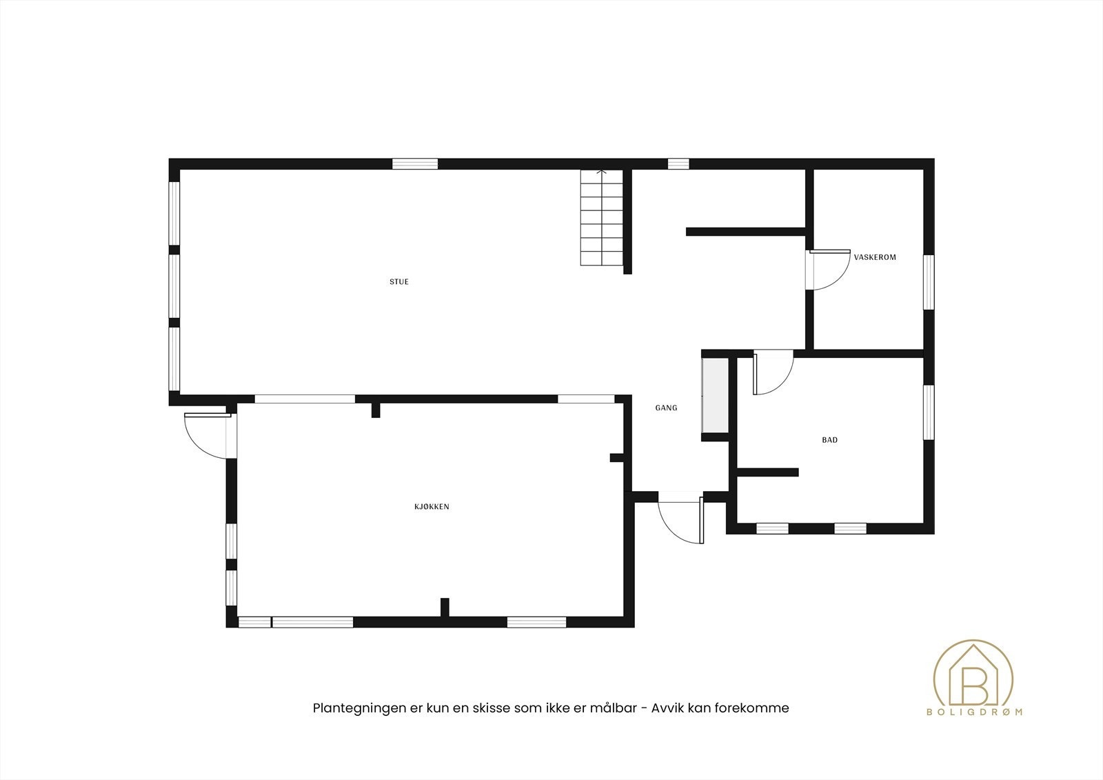 Plantegning 1. etasje. Galleribilde