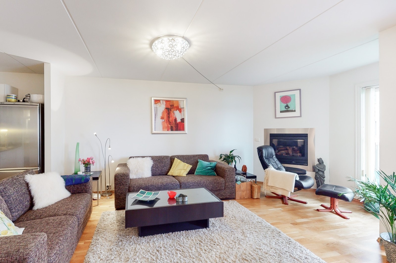 Lys og koselig stue Galleribilde