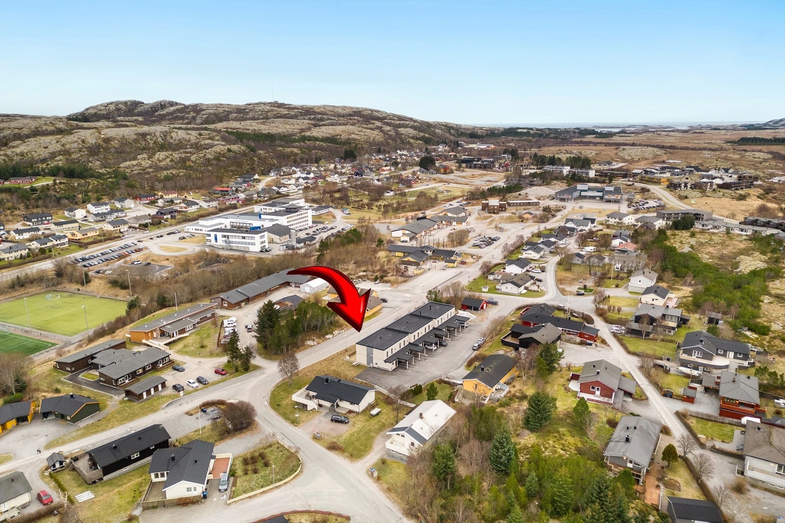 Her har du kun kort gange til barnehage, skole, idrettshall og turområde Galleribilde