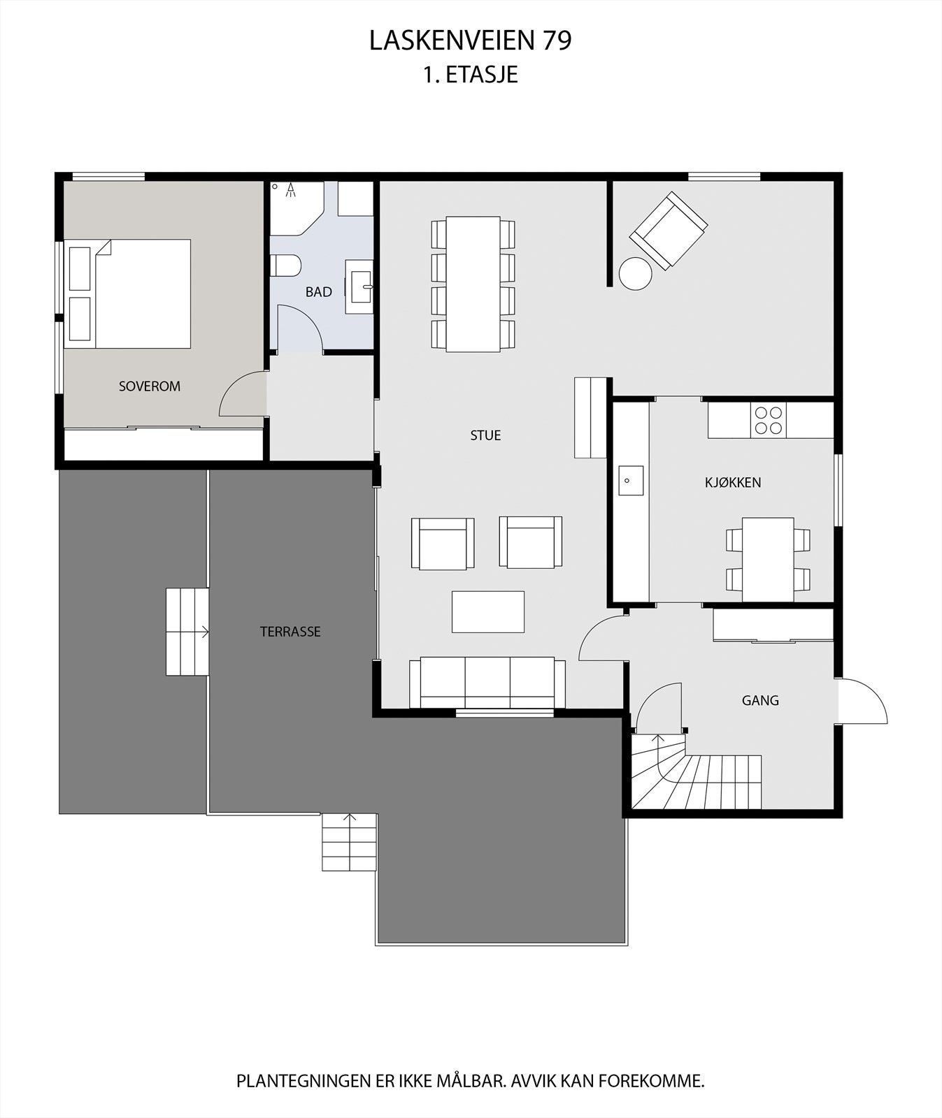 Plantegning 1ETG Galleribilde