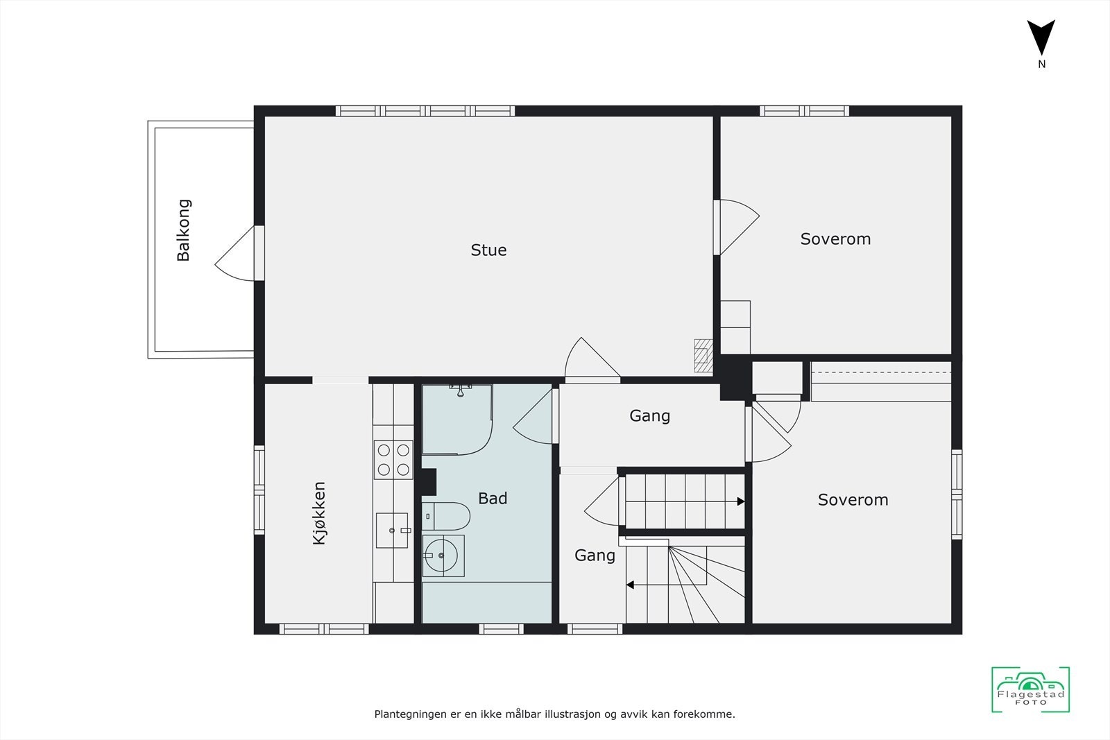 Plantegning 2. etasje Galleribilde