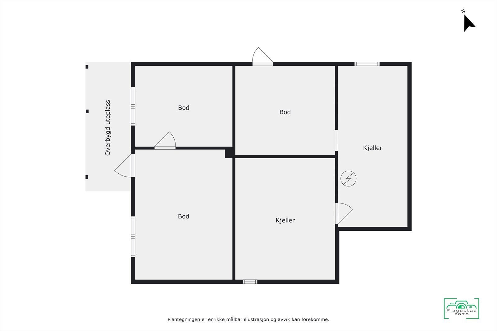 Plantegning kjeller Galleribilde