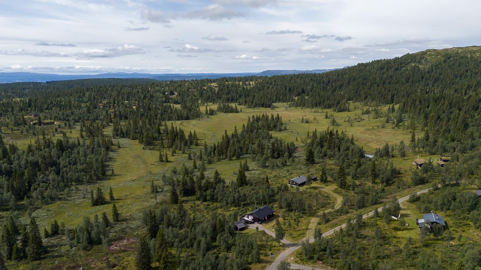 Dette er et rolig og naturskjønt område ved Våsjøen. På vinterstid går skiløypa rett nedenfor hytta. Galleribilde