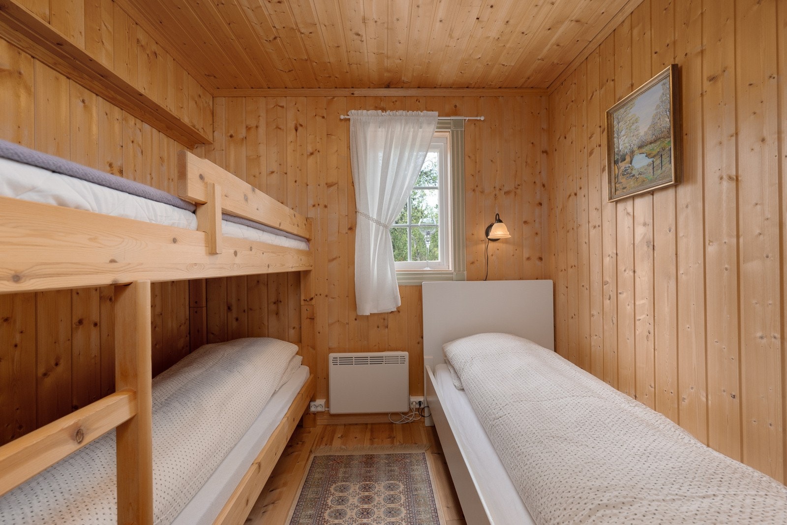 Hytta har til sammen åtte sengeplasser. Galleribilde