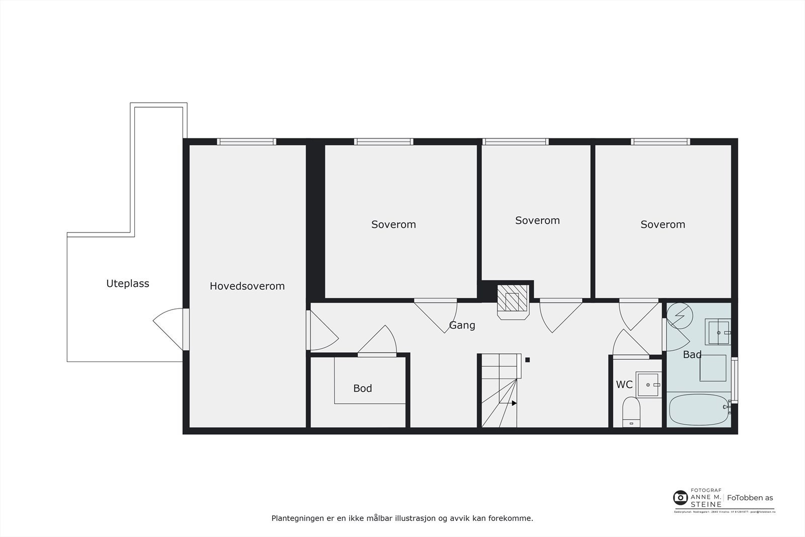 Plantegning underetasje Galleribilde