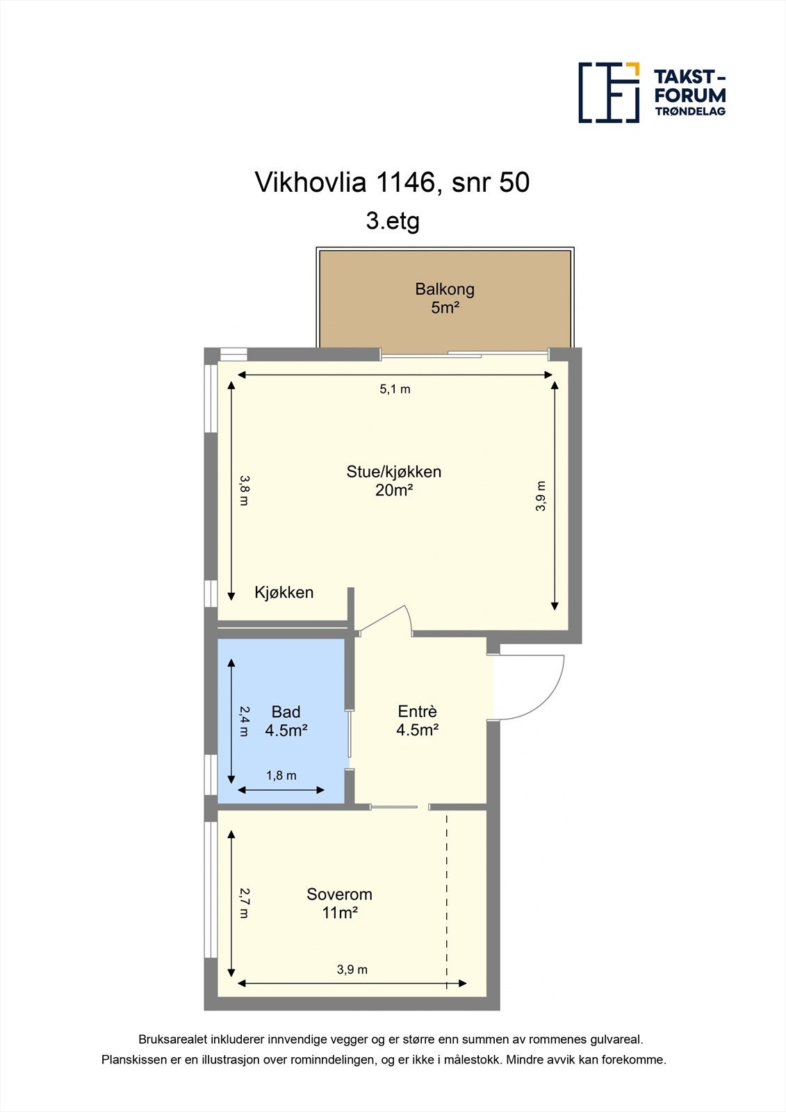 Plantegning 3. etasje. Galleribilde