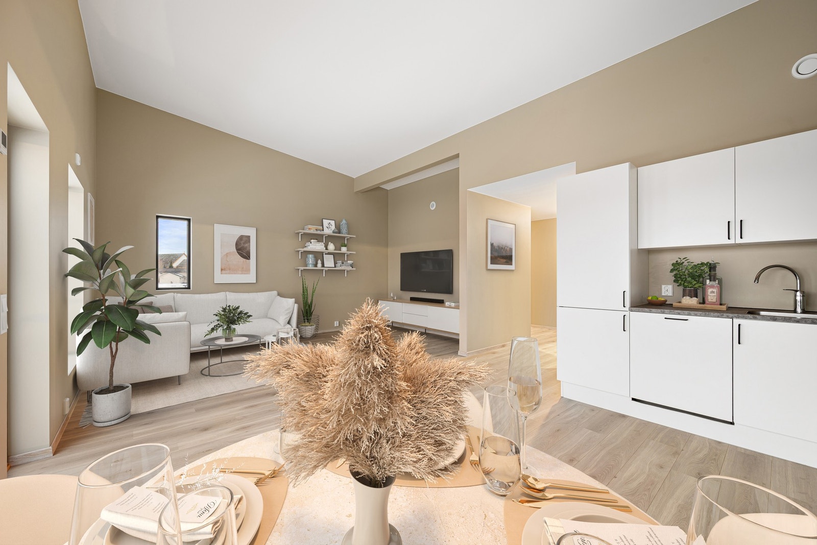 Lys og moderne leilighet i 2.etasje med alt du trenger samlet på ett plan Galleribilde