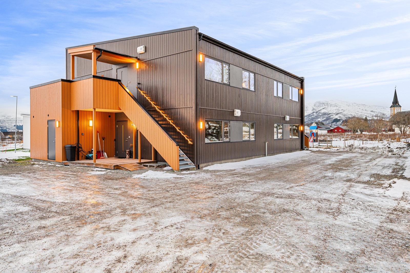 Bygget består av fire selveierleiligheter Galleribilde