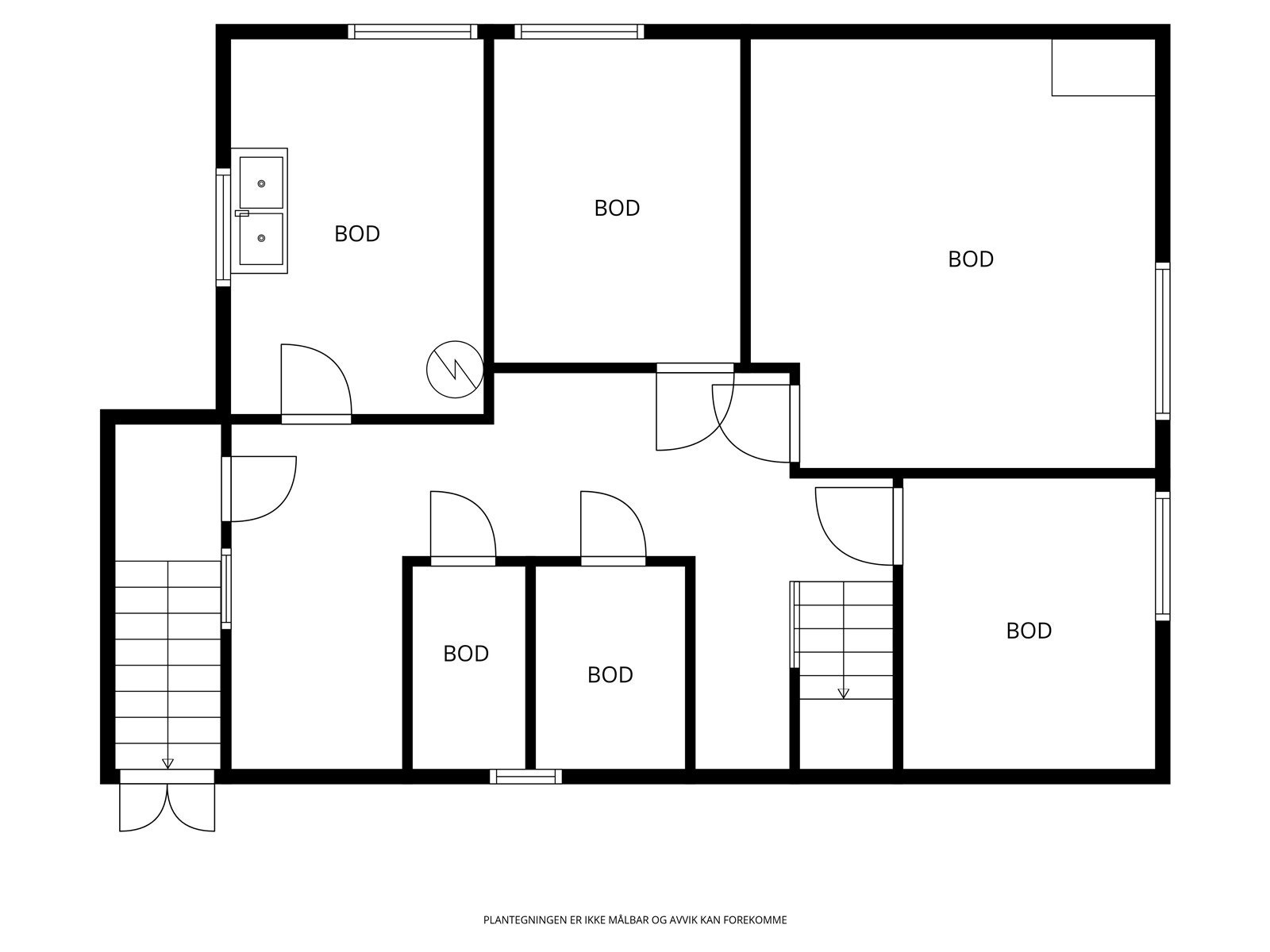 Plantegning kjelleretasje Galleribilde