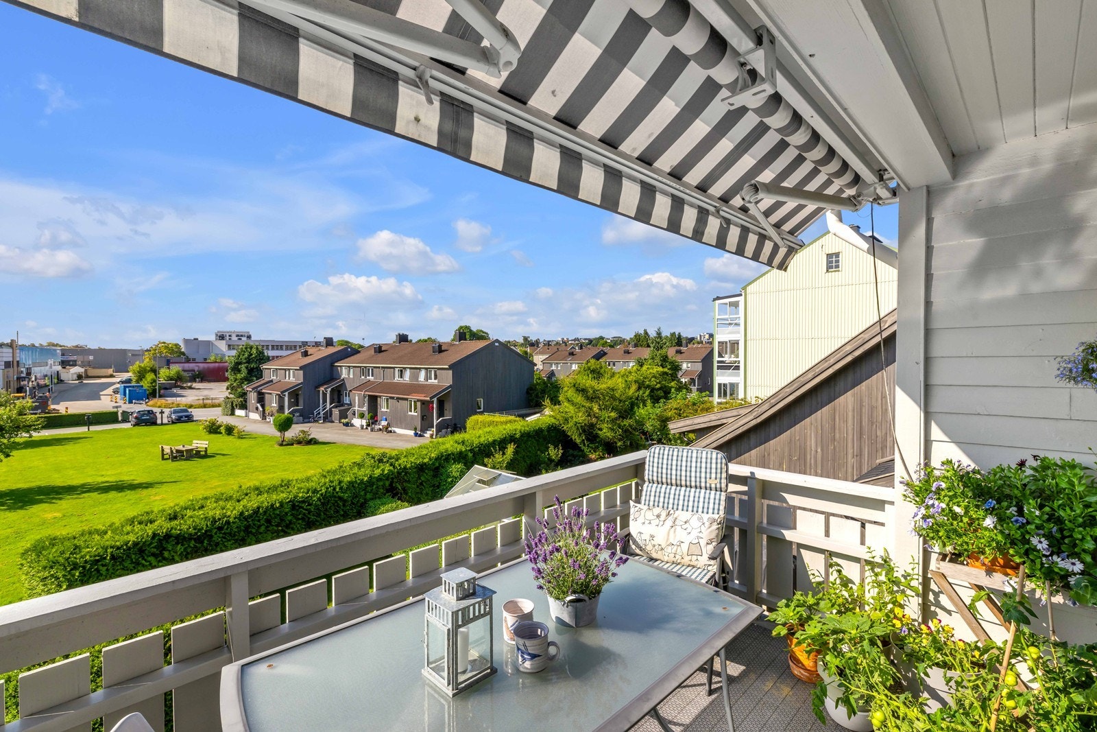 Praktisk markise medfølger Galleribilde