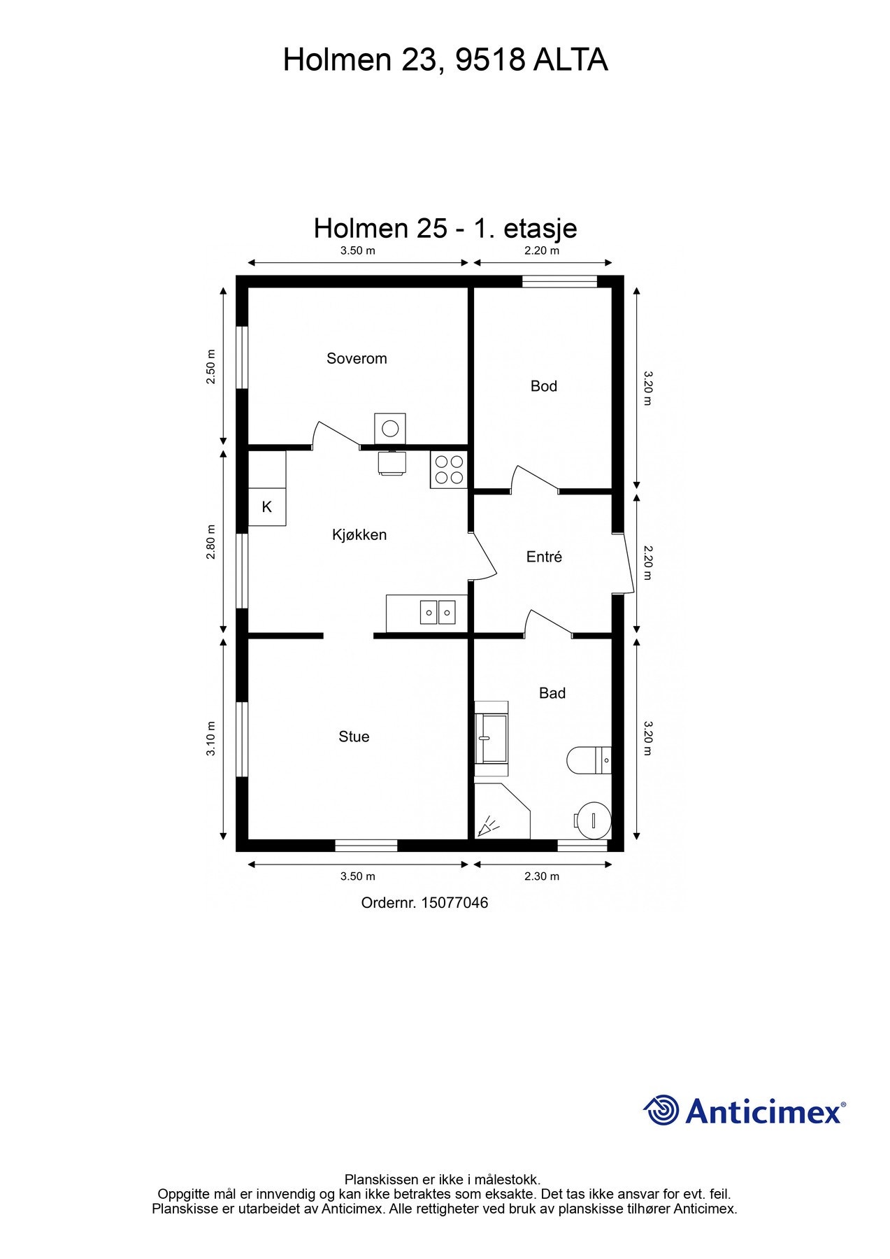 Plantegning 1. etasje. Galleribilde