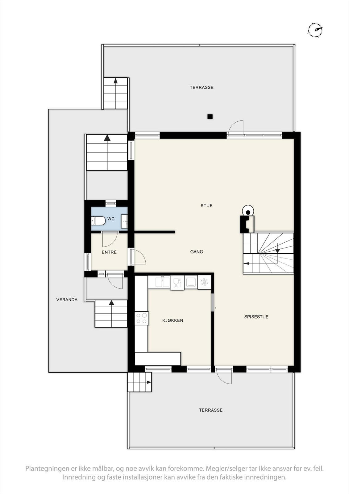 Plantegninger 1. etg. Galleribilde