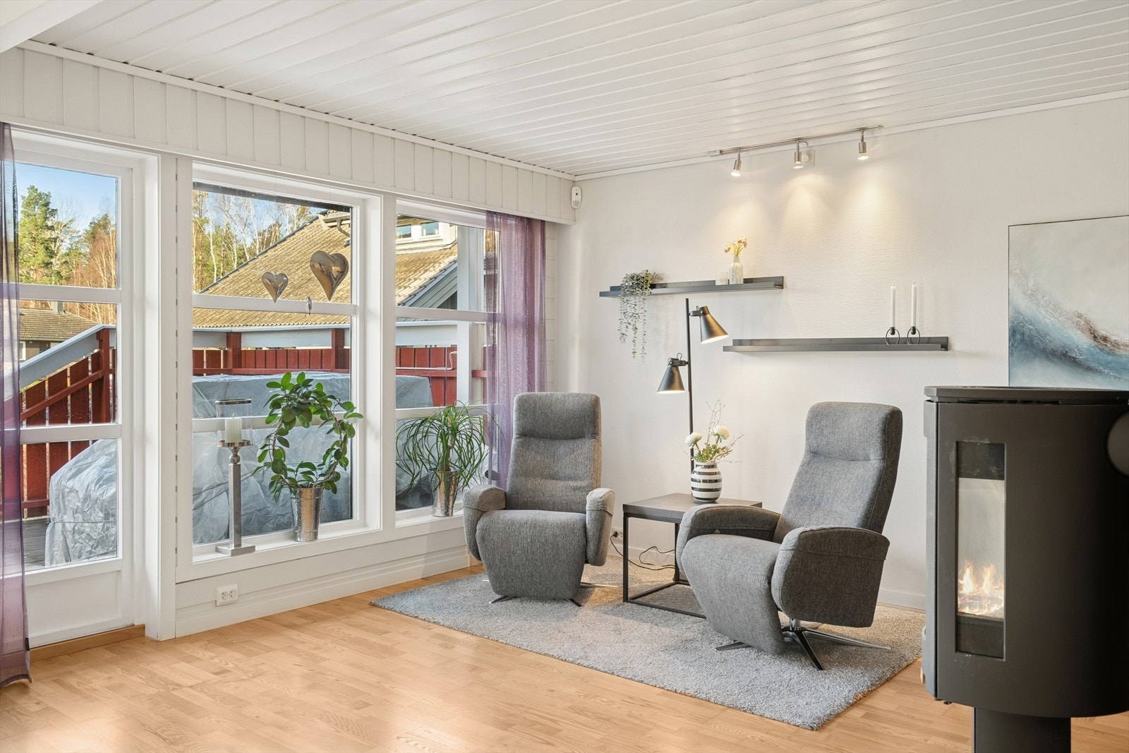 Fin utsikt mot terrassen Galleribilde