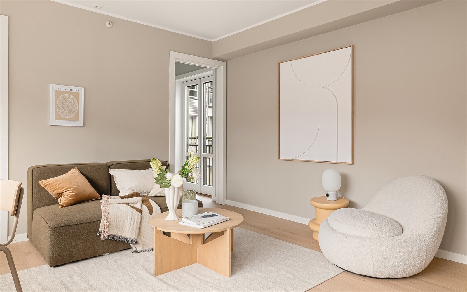 Samtlige rom er malt i moderne og delikate farger. Galleribilde