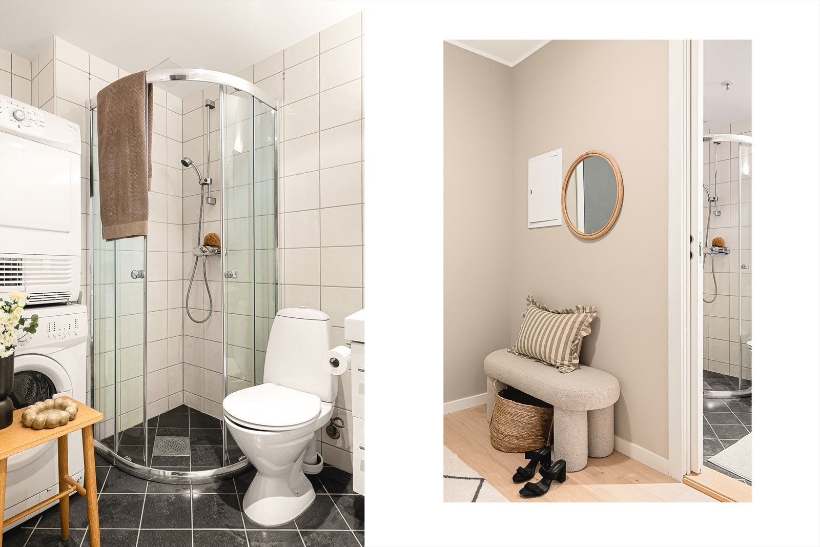 Fra gangen er det tilkomst til badet. Galleribilde