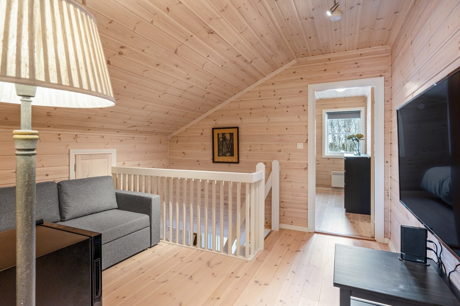 Loftstuen blir en perfekt TV-stue. Galleribilde