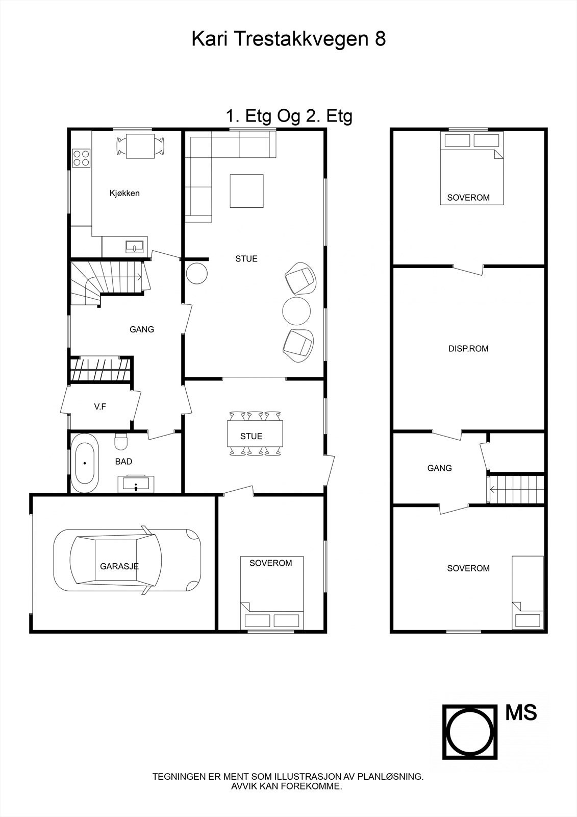Plantegning Galleribilde