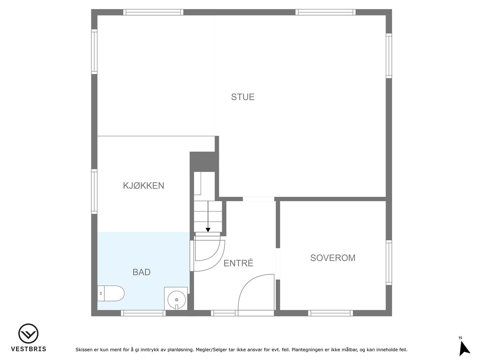 Plantegning 2.etasje Galleribilde