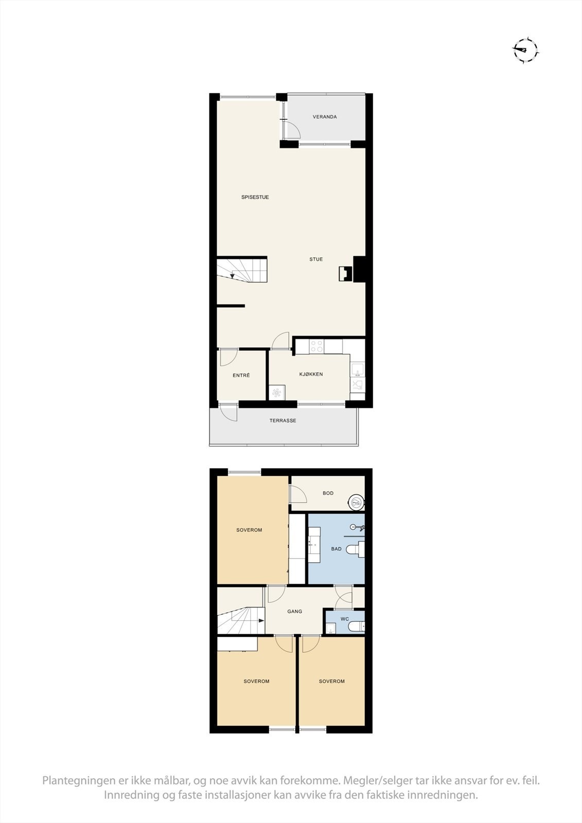 Vi starter først med plantegningen slik at det blir lettere å orientere seg. Galleribilde