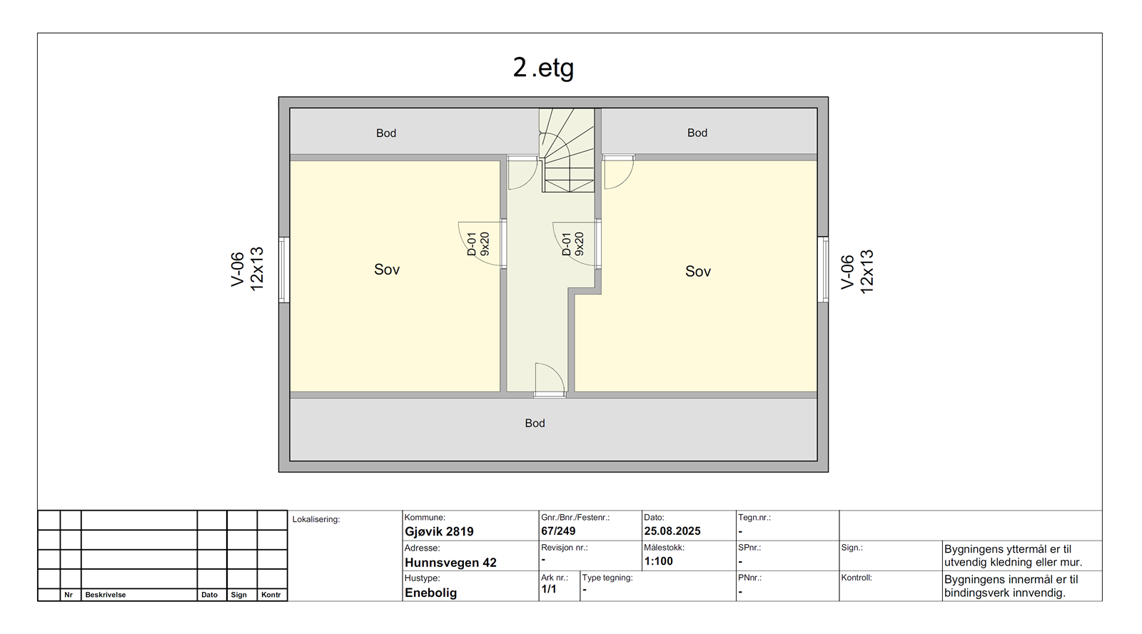 Plantegning 2. etasje. Galleribilde